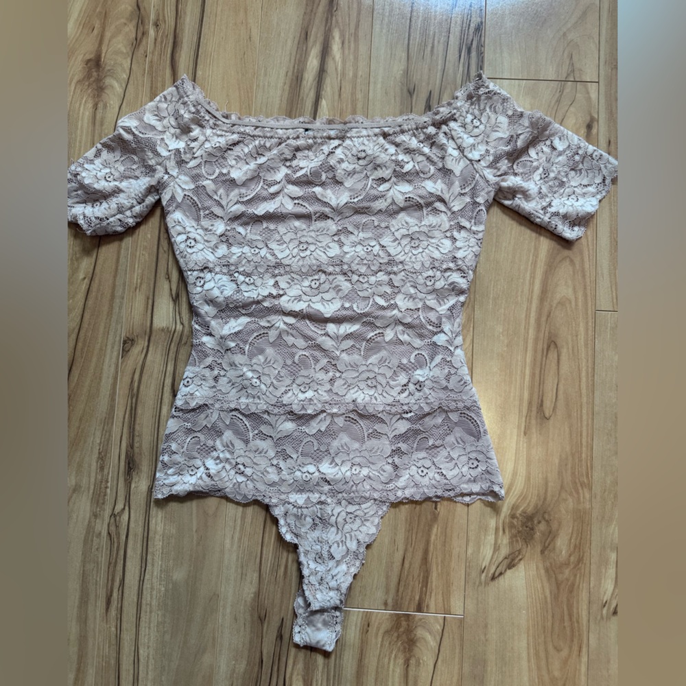 Guess Blush Lace Top